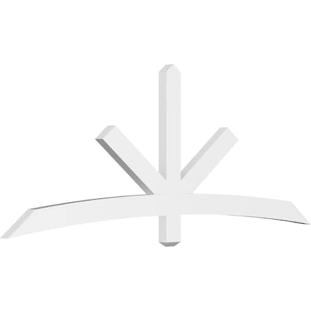 Ekena Millwork Alberta Architectural Grade PVC Gable Bracket, 84"W x 31 1/2"H x 2"D x 4"F, 9/12 Pitch GBP084X32X0204ALB00
